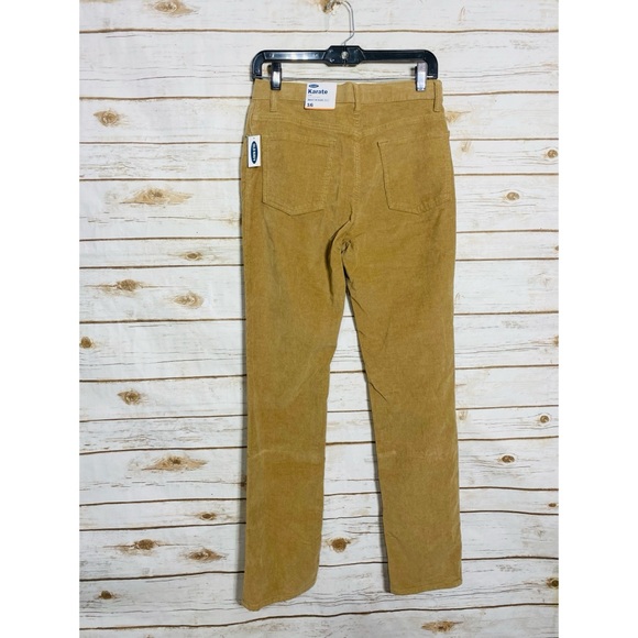Old Navy Boys Karate Size 16 Tan Straight Leg Adjustable  Waist Corduroy jeans - Picture 5 of 5